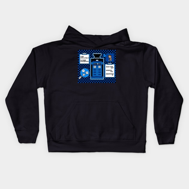 Doctor Whovio Kids Hoodie by RyanAstle